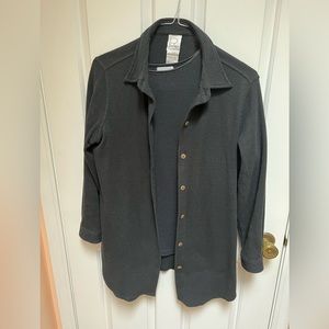 Two piece ladies, short sleeve, top with long sleeve shirt to go over